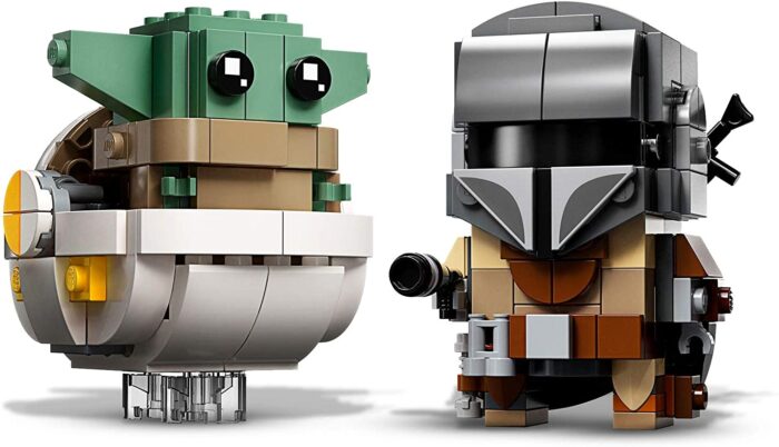 LEGO Star Wars - Brick Headz Mandalorian & Bambino Yoda - 75317 - immagine 2