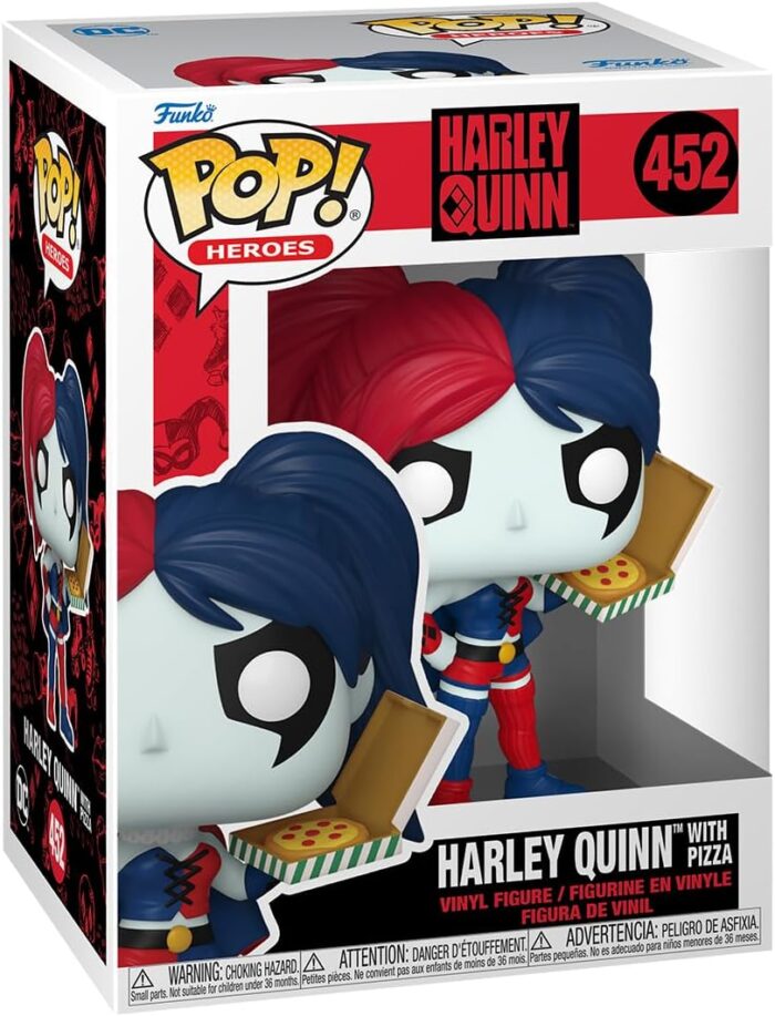 Funko Pop! Heroes DC Harley Quinn - Harley Quinn with Pizza - 452 - Vinyl Figure - immagine 2