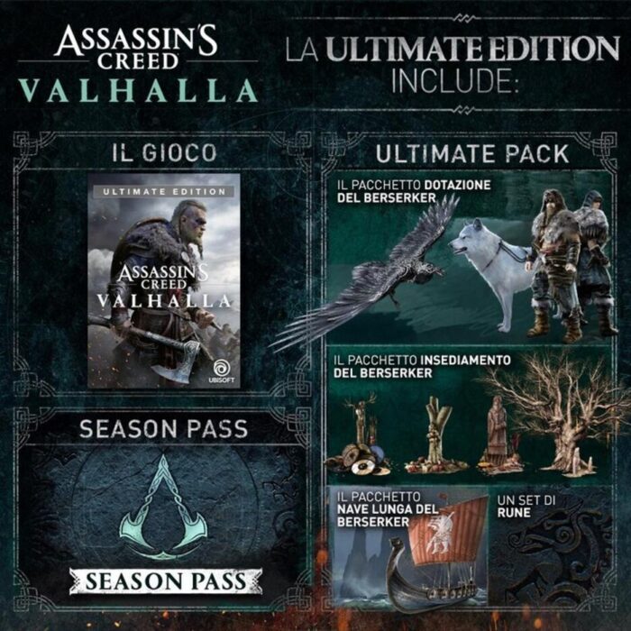 Assassins Creed Valhalla - Ultimate Edition (PS4) - immagine 2