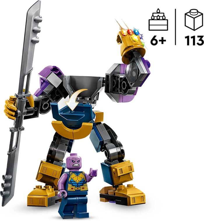 LEGO Marvel - Armatura Mech Thanos - 76242 - immagine 3