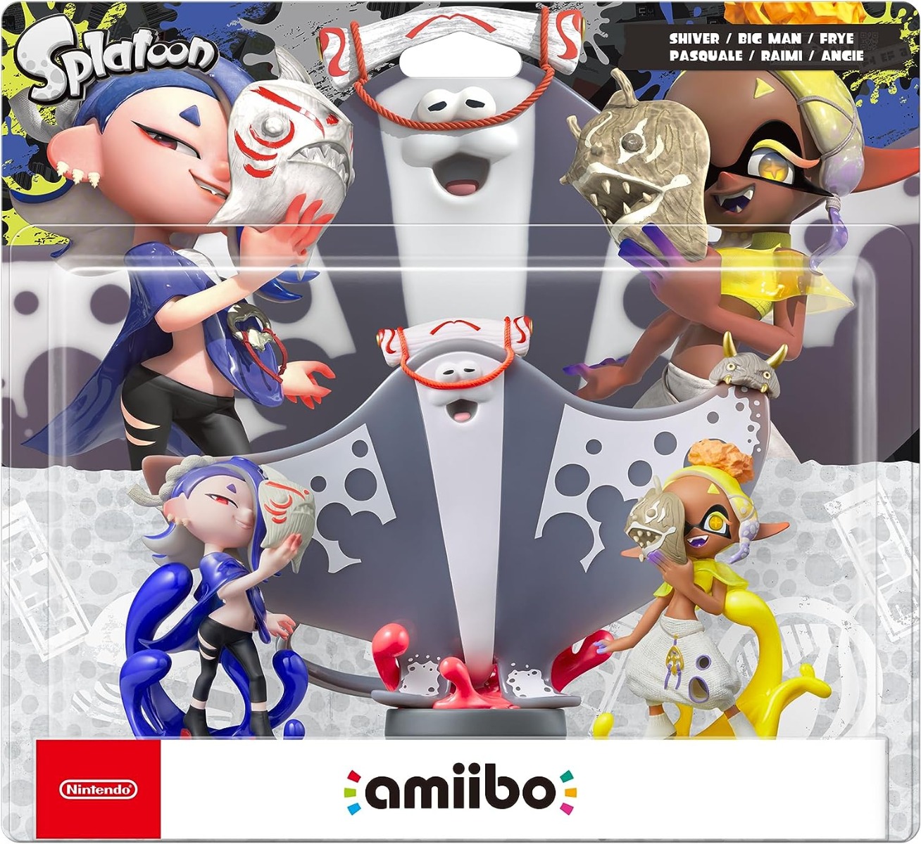 814dbqsj_el._ac_sl1500_.jpg NINTENDO Amiibo - Pinnuccia, Morena & Mantaleo - Serie Splatoon 3 - immagine 1