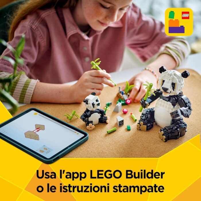 LEGO Creator 3 In 1 - Animali Selvatici Famiglia di Panda - 31165 - immagine 5