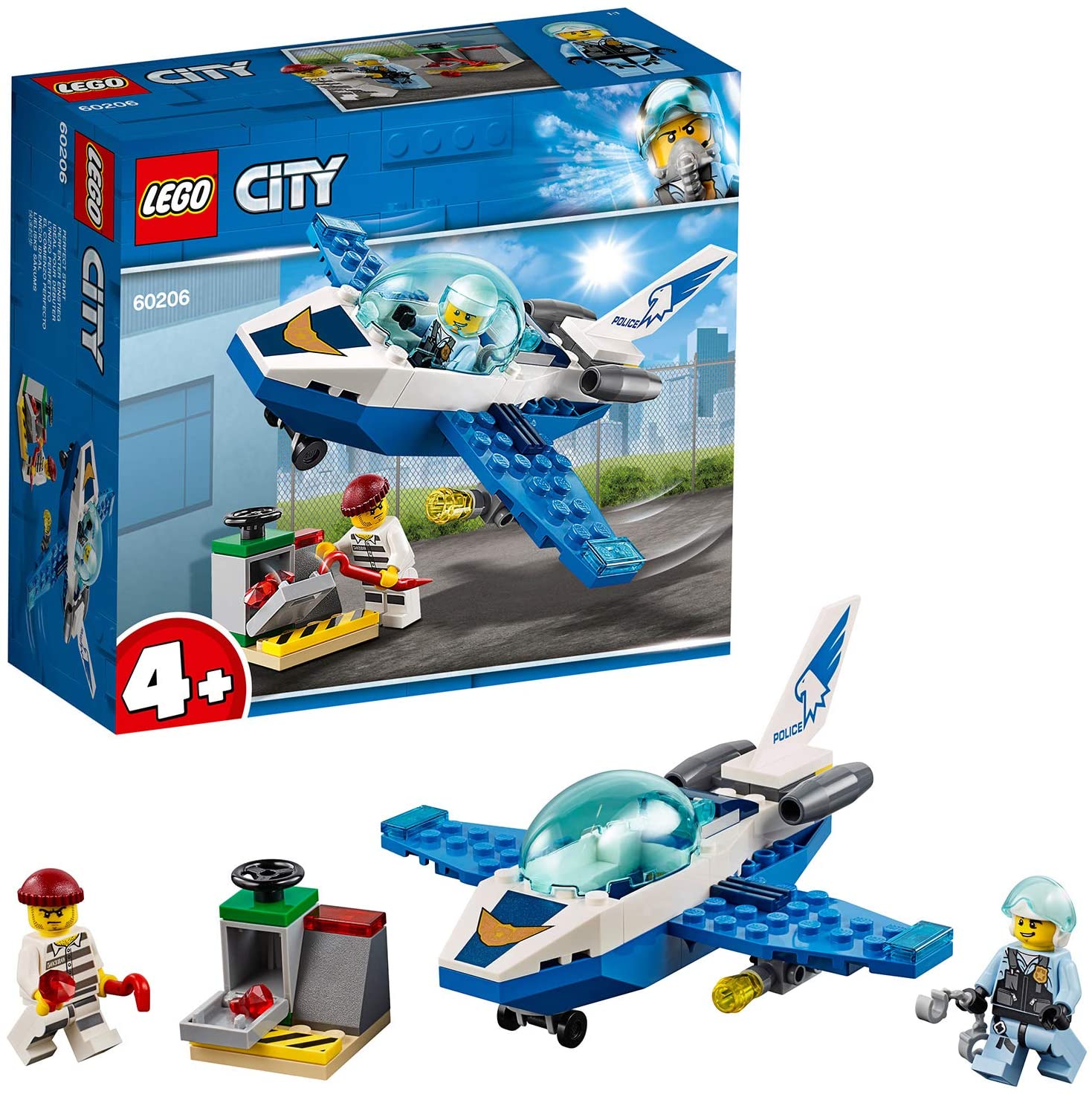 818h52hqqtl._ac_sl1500__7.jpg LEGO City - Pattugliamento della Polizia Aerea - 60206 - immagine 1