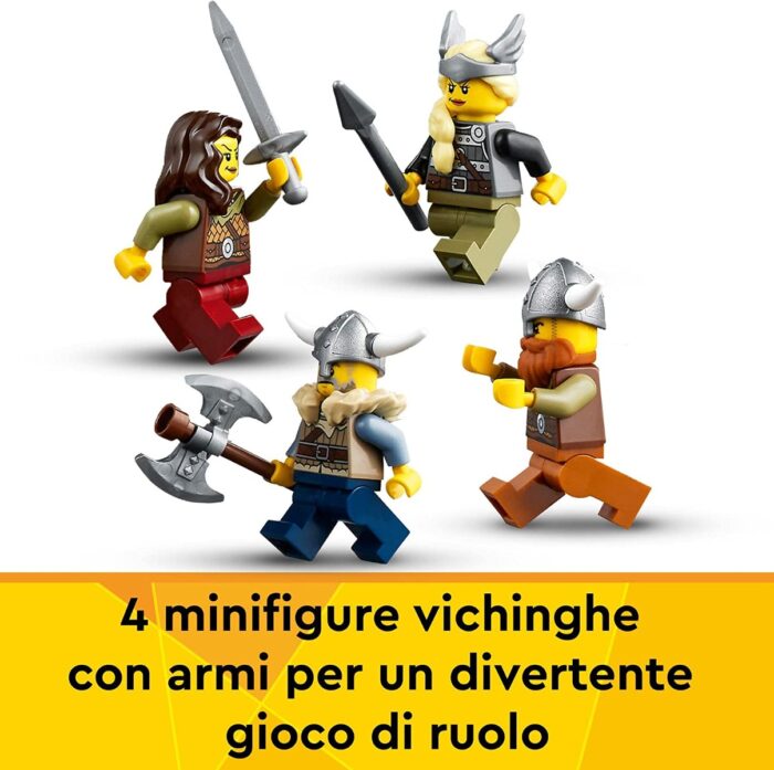 LEGO Creator 3 in 1 Expert - Nave vichinga e Jörmungandra - 31132 - immagine 2