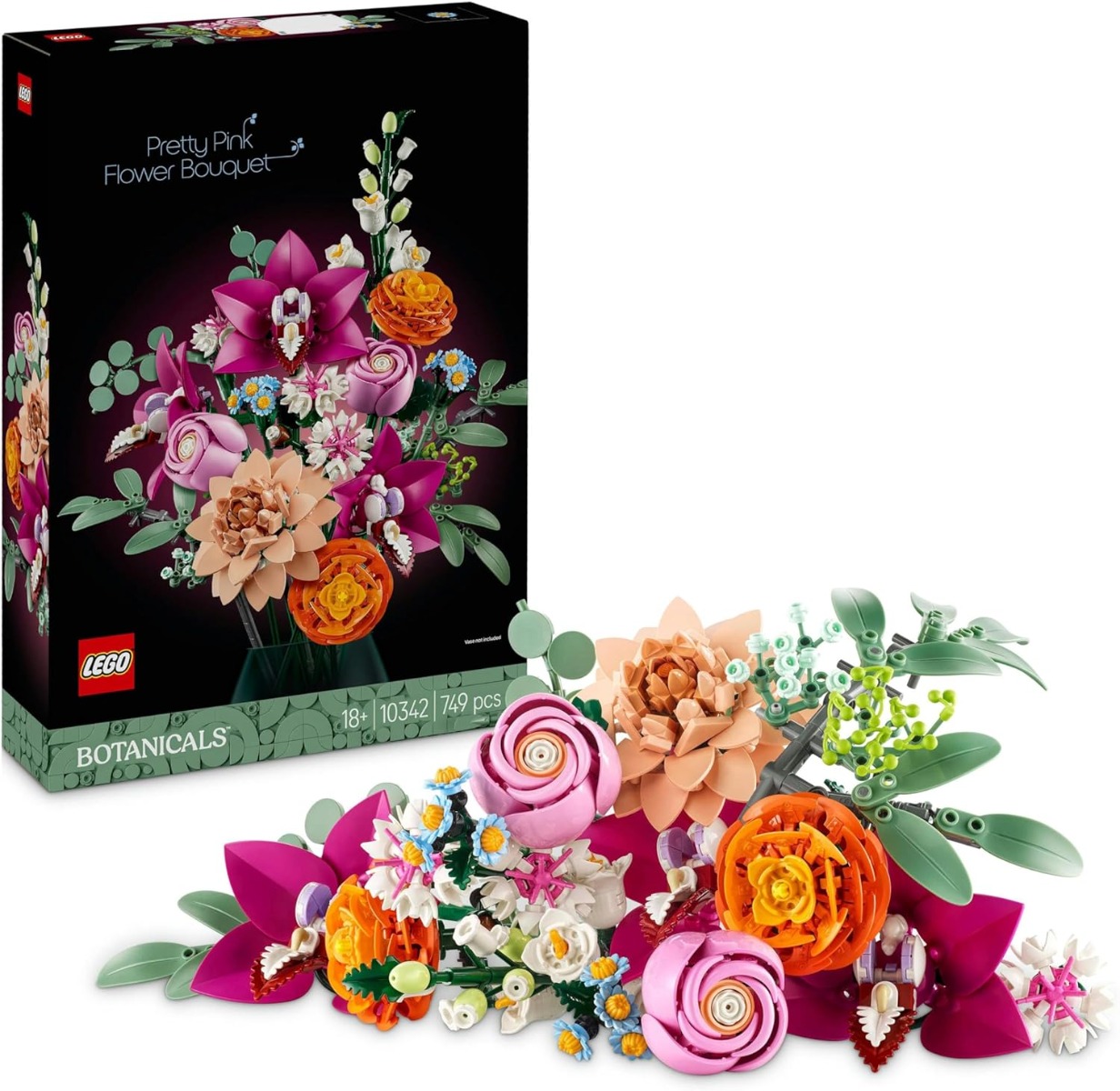 81cqhroqsbl._ac_sl1500_.jpg LEGO Botanicals Bouquet di Fiori Rosa - 10342 - immagine 1