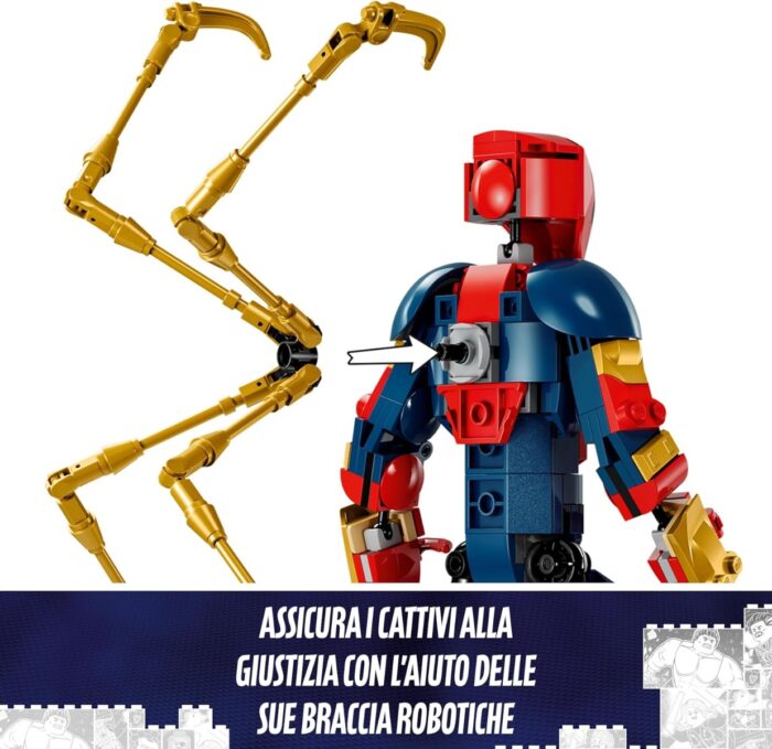 LEGO Marvel - Personaggio Costruibile Di Iron Spider-Man - 76298 - immagine 4