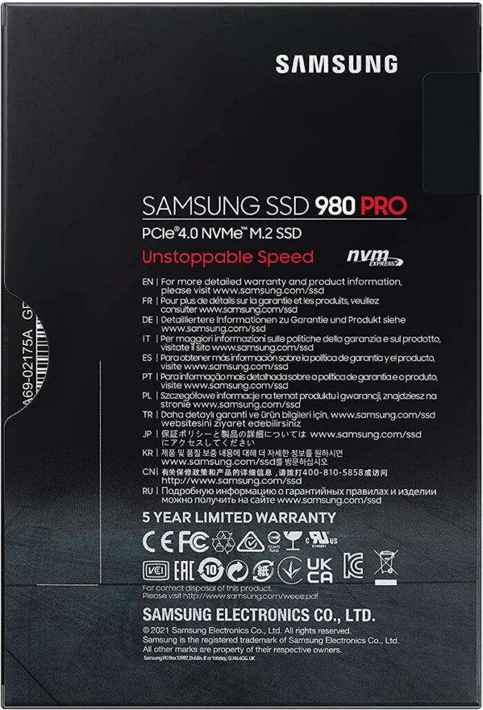 SAMSUNG SSD 980 PRO NVMe M.2 - 2TB - Hard Disk (PC - PS5) - immagine 3