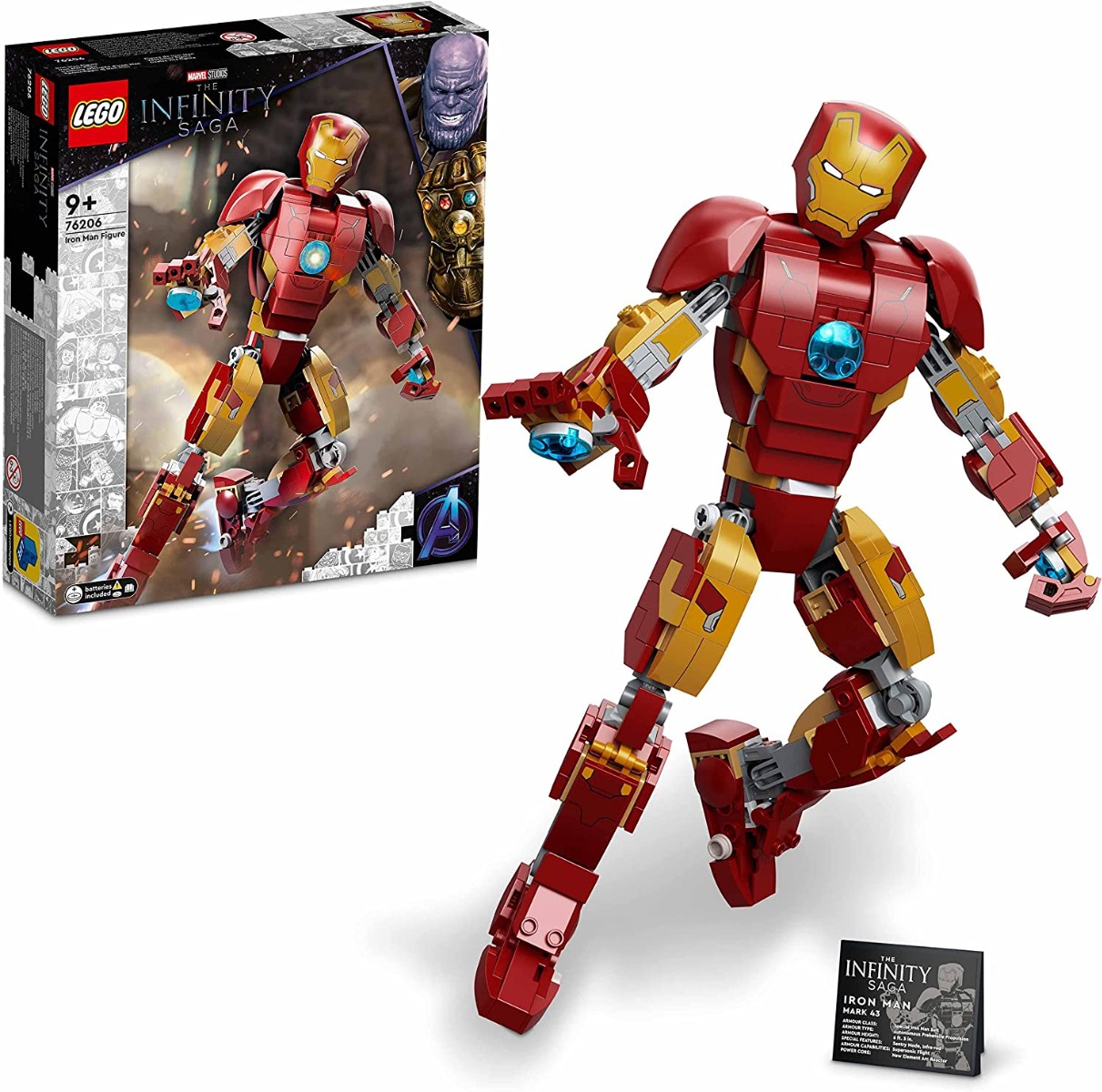 81hf3id9pwl._ac_sl1500_.jpg LEGO Marvel Studios The Infinity Saga - Personaggio di Iron Man - 76206 - immagine 1
