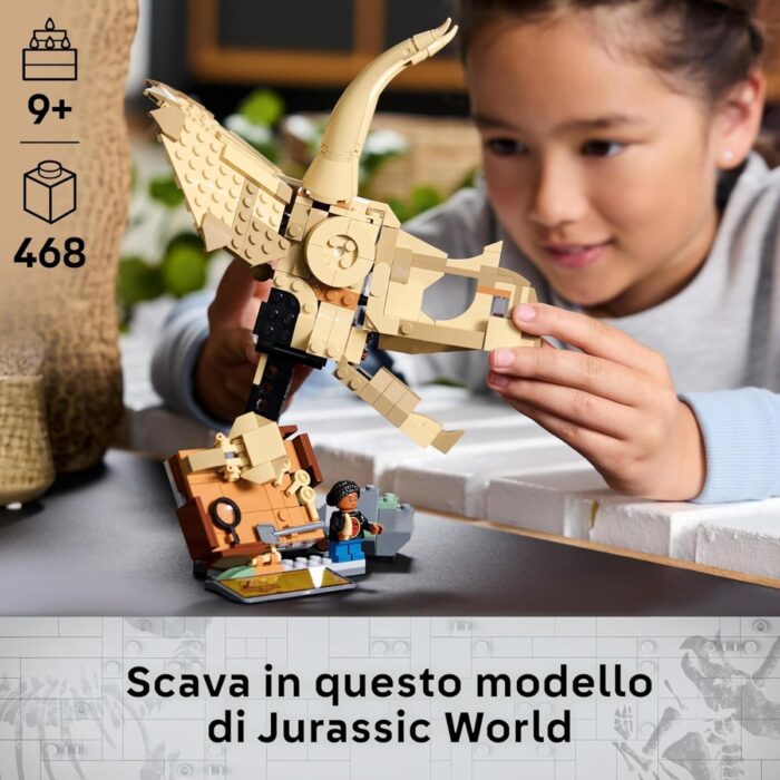 LEGO Jurassic World Domination - Fossili di Dinosauro Teschio di Triceratopo - 76969 - immagine 2