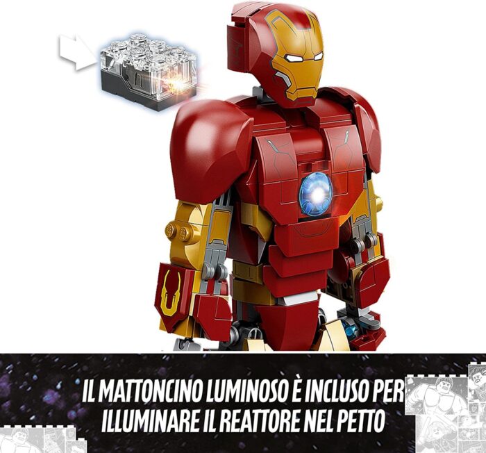 LEGO Marvel Studios The Infinity Saga - Personaggio di Iron Man - 76206 - immagine 3