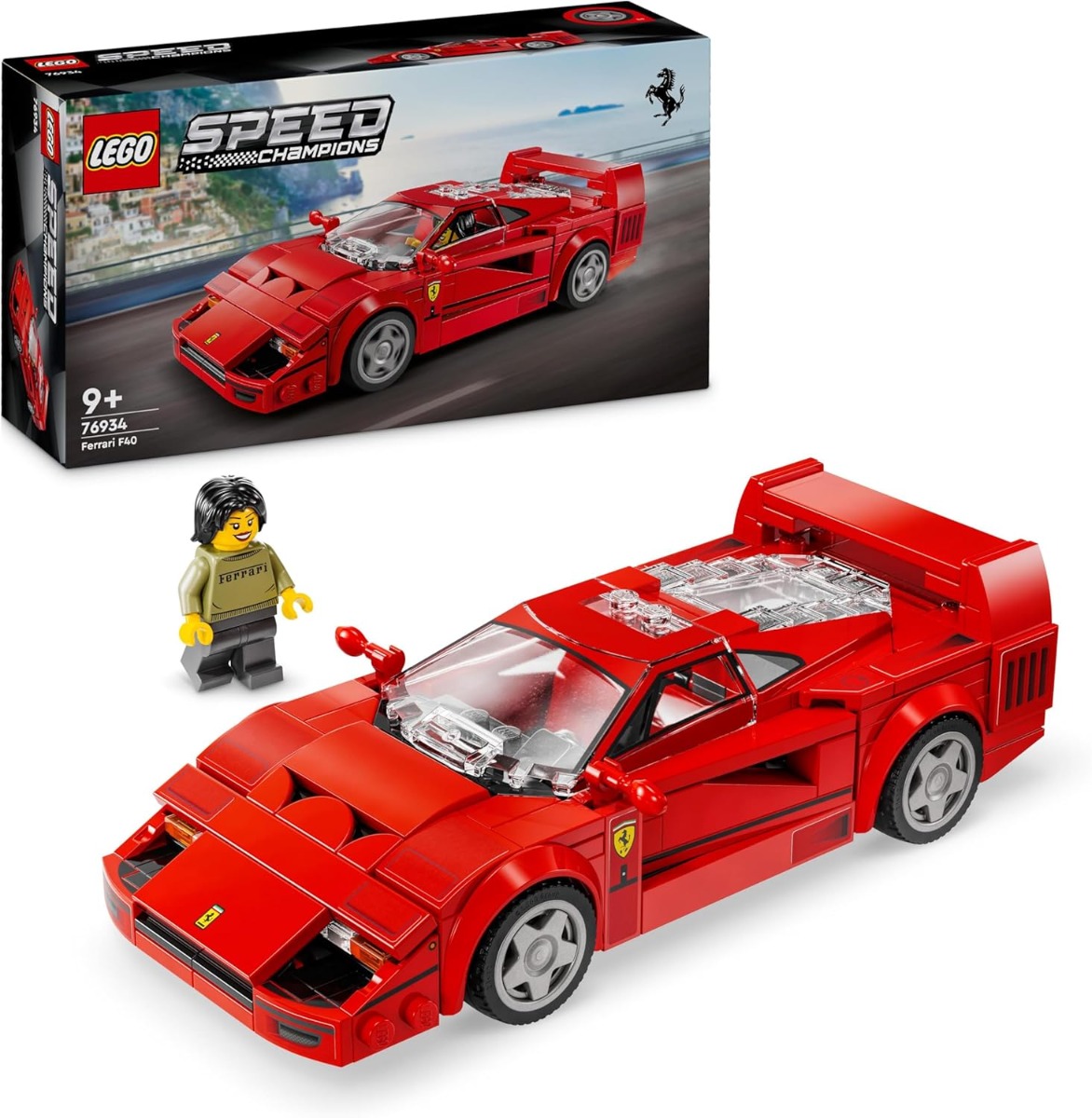 81hx8vt8zel._ac_sl1500_.jpg LEGO Speed Champions - Supercar Ferrari F40 - 76934 - immagine 1