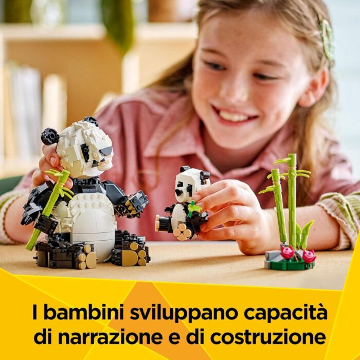LEGO Creator 3 In 1 - Animali Selvatici Famiglia di Panda - 31165 - immagine 2