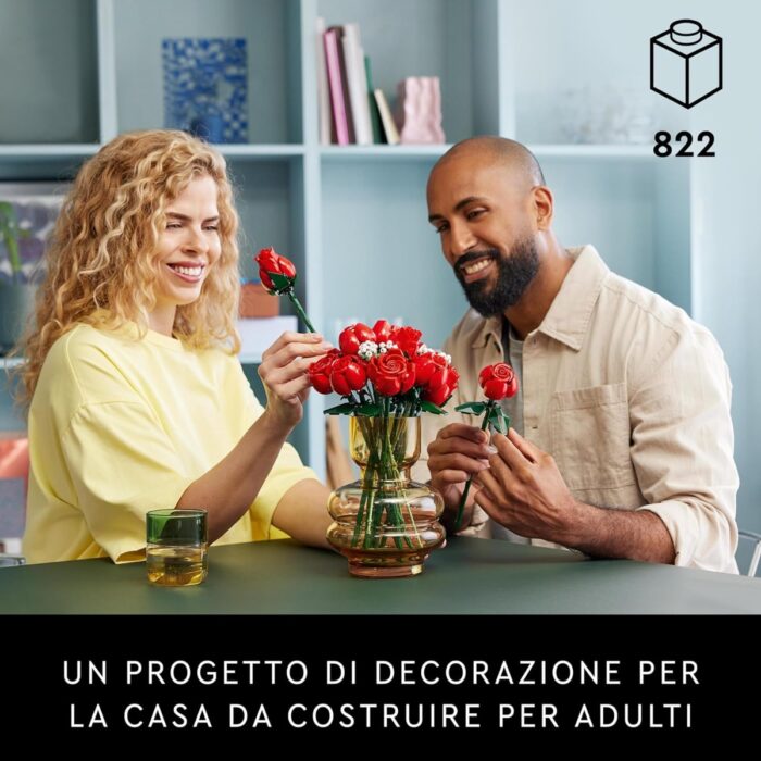 LEGO Icons Flowers - Bouquet di Rose - 10328 - immagine 4
