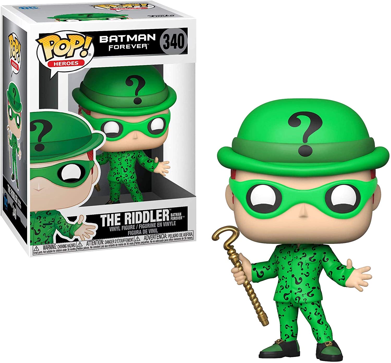 81k9ilb-20l._ac_sl1500__7.jpg Funko Pop! Heroes - Batman Forever - The Riddler - 340 Vinyl Figure - immagine 1