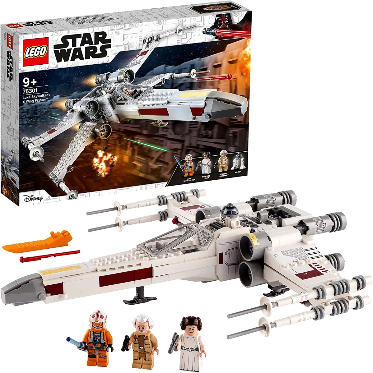 81kucphukzs._ac_sl1500_.jpg LEGO Star Wars - X-Wing Fighter di Luke Skywalkers - 75301 - immagine 1