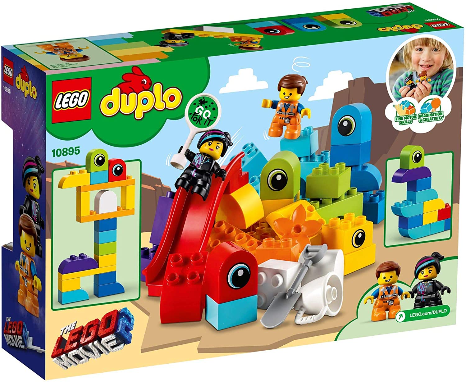81ovm2foh4l._ac_sl1500__7.jpg LEGO Duplo - I visitatori dal pianeta DUPLO di Emmet e Lucy - LEGO Movie 2 - 10895 - immagine 1