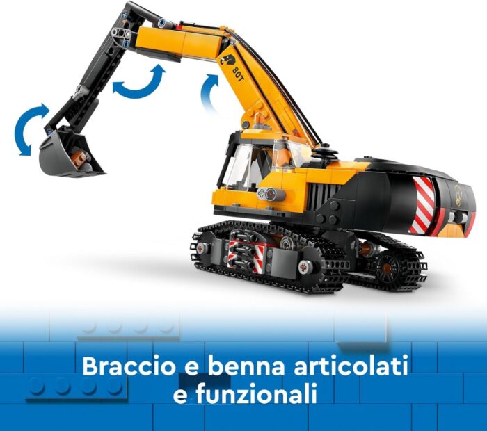 LEGO City - Escavatore da Cantiere Giallo - 60420 - immagine 2