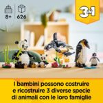LEGO Creator 3 In 1 - Animali Selvatici Famiglia di Panda - 31165 - immagine 4