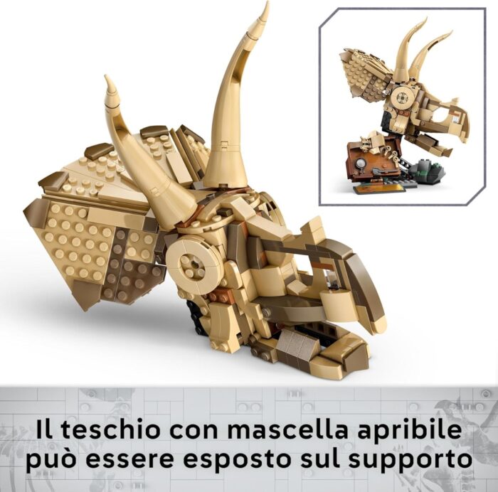 LEGO Jurassic World Domination - Fossili di Dinosauro Teschio di Triceratopo - 76969 - immagine 3