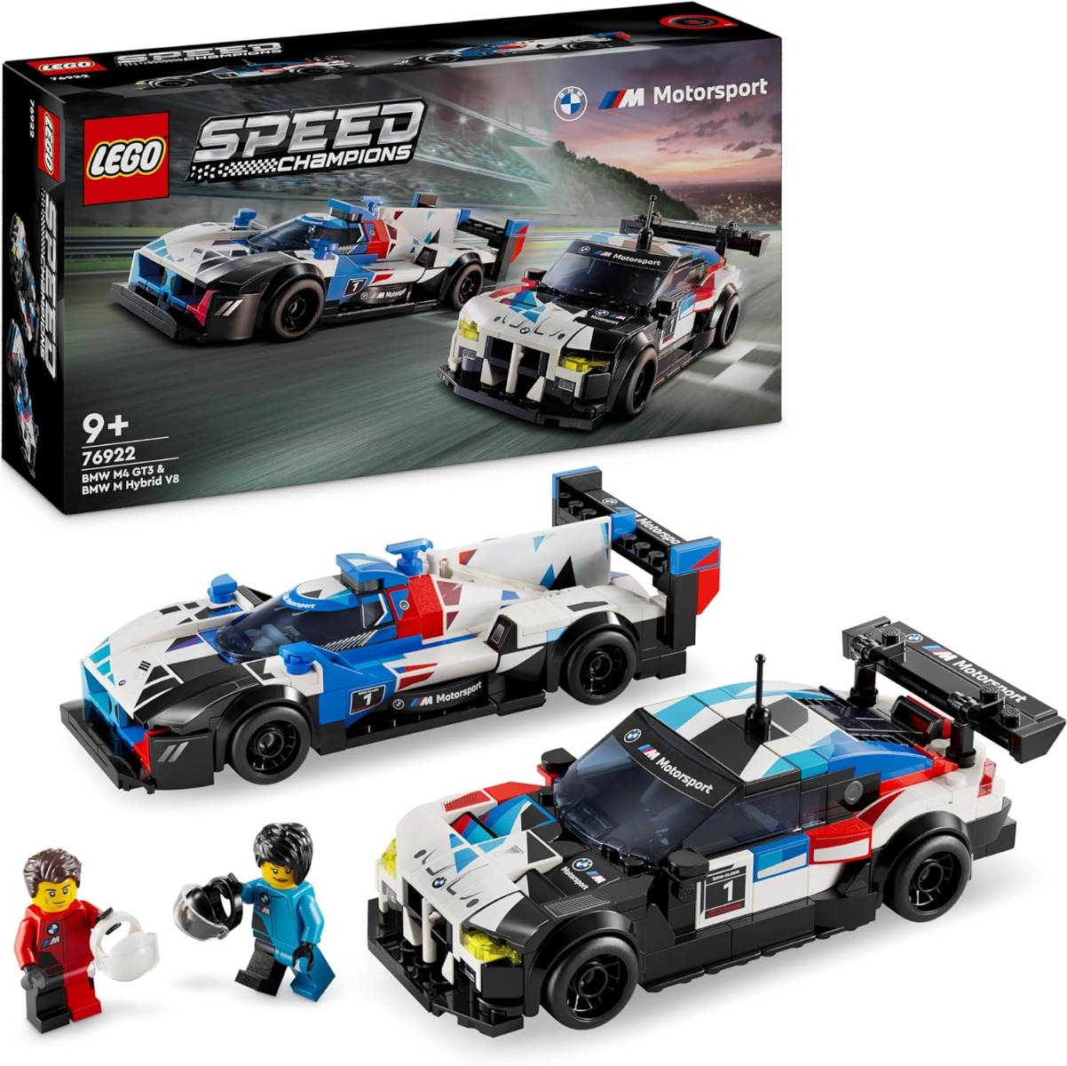 81uivspmsfl._ac_sl1500_.jpg LEGO Speed Champions - Auto da corsa BMW M4 GT3 e BMW M Hybrid V8 - 76922 - immagine 1