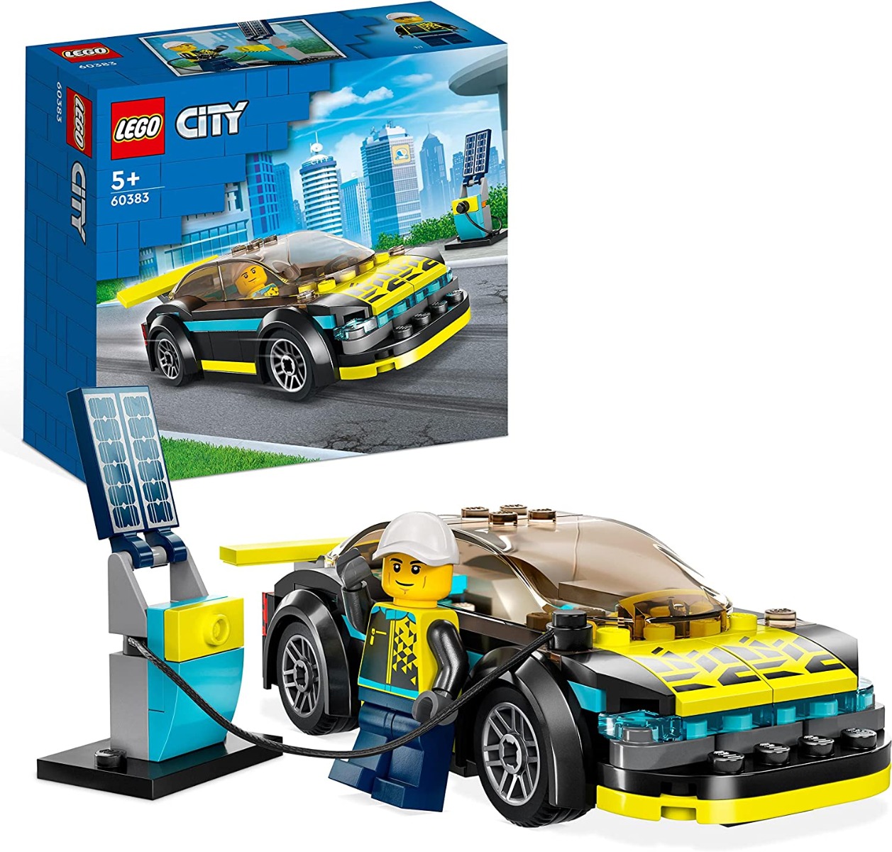 81vws98znvl._ac_sl1500_.jpg LEGO City - Auto Sportiva Elettrica - 60383 - immagine 1