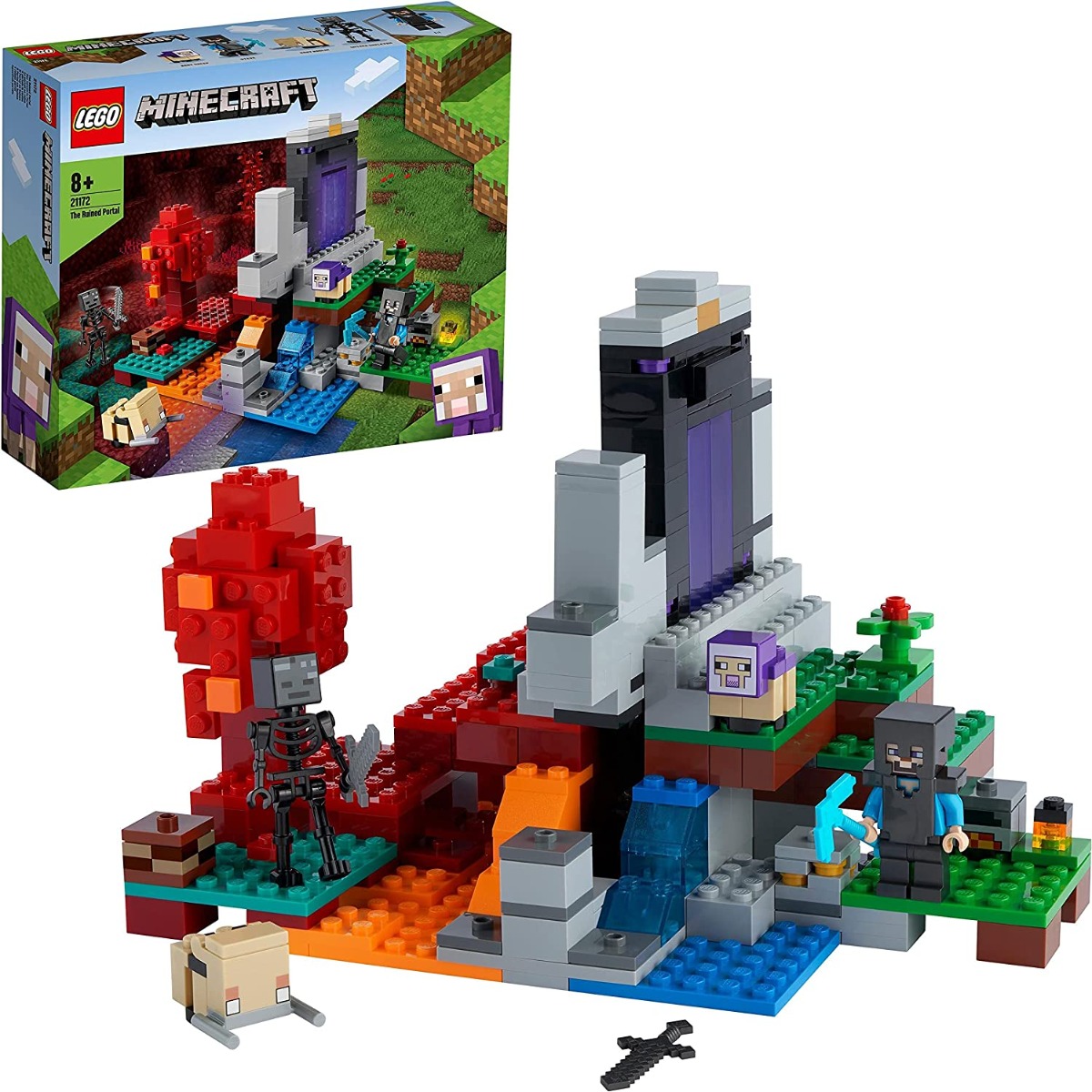 81xqq-mntnl._ac_sl1500_.jpg LEGO Minecraft - Il portale in rovina - 21172 - immagine 1