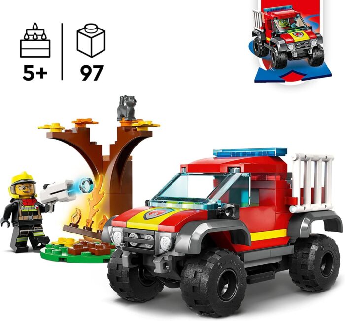 LEGO City - Soccorso sul Fuoristrada dei Pompieri - 60393 - immagine 5