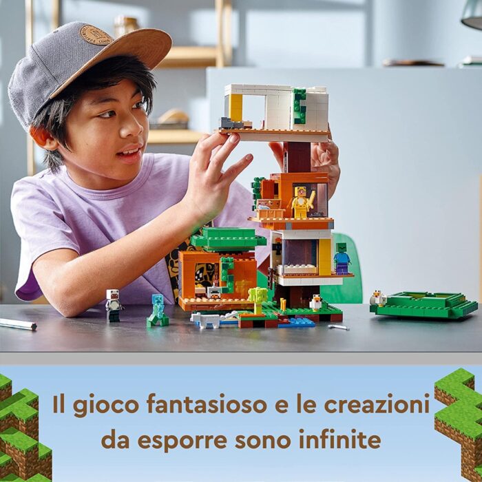 LEGO Minecraft - La casa sull'albero moderna - 21174 - immagine 4