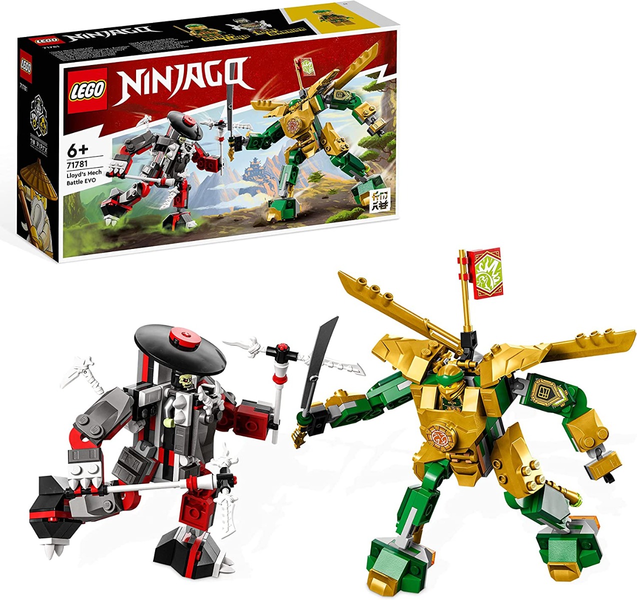 916rwxdgrol._ac_sl1500_.jpg LEGO Ninjago - Mech da battaglia di Lloyd - EVOLUTION - 71781 - immagine 1