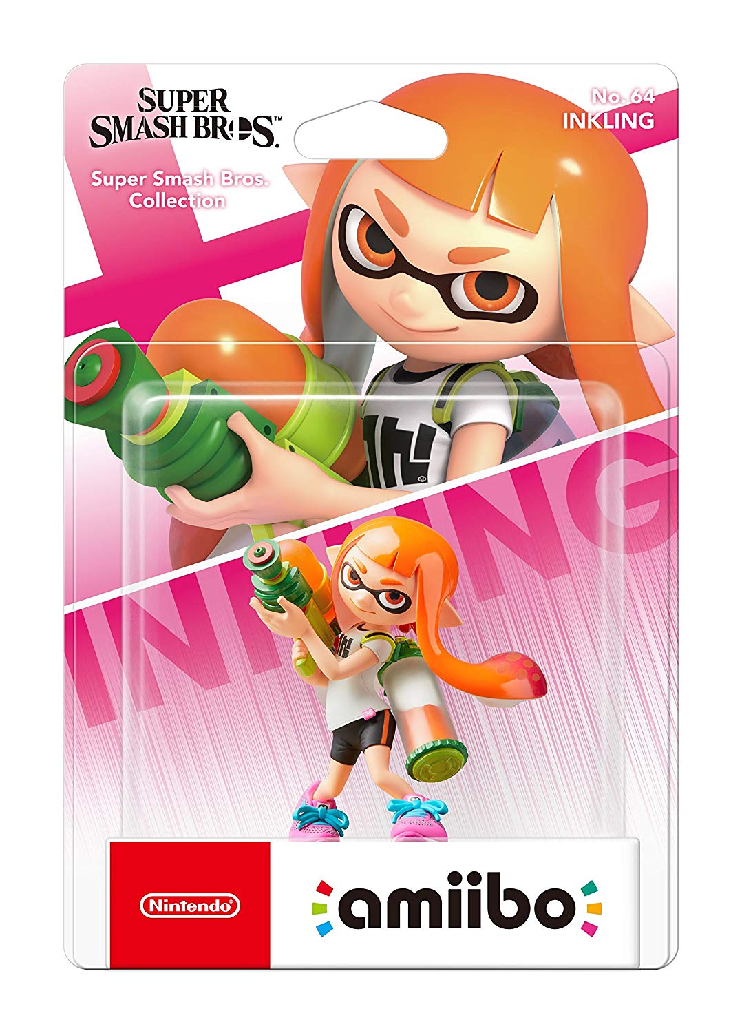 91aziwgrafl._sl1500__7.jpg Nintendo Amiibo - No. 64 Inkling - Serie Super Smash Bros. Ultimate - immagine 1