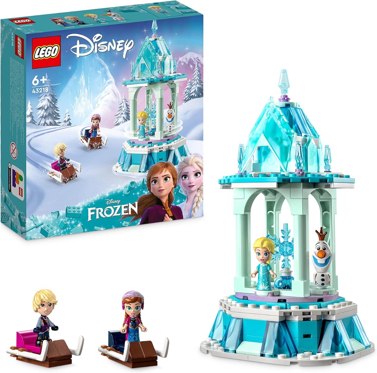 91datqvsual._ac_sl1500_.jpg LEGO Disney Frozen - La Giostra Magica di Anna ed Elsa - 43218 - immagine 1