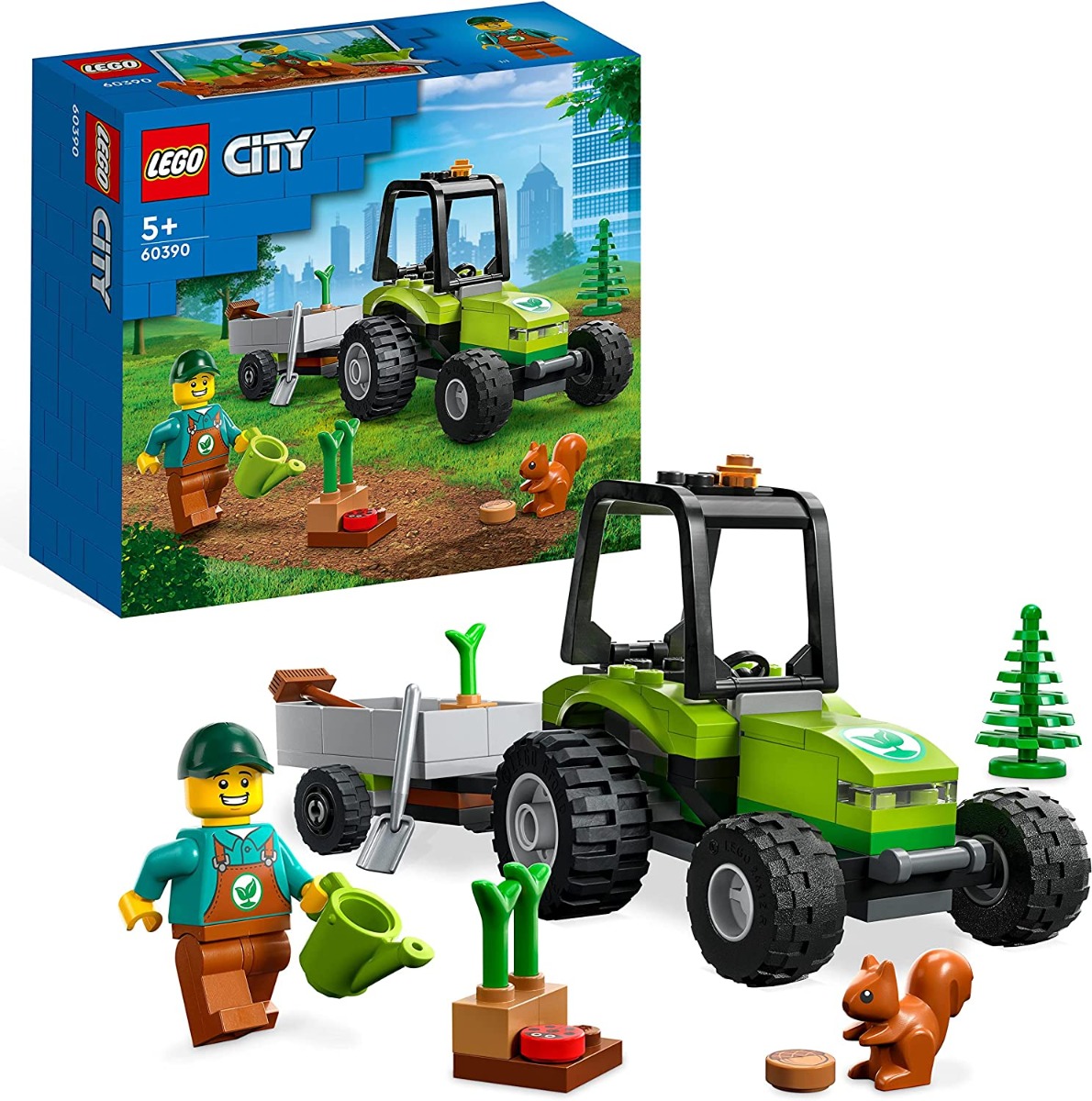 91e6oluubml._ac_sl1500_.jpg LEGO City - Trattore del Parco - 60390 - immagine 1