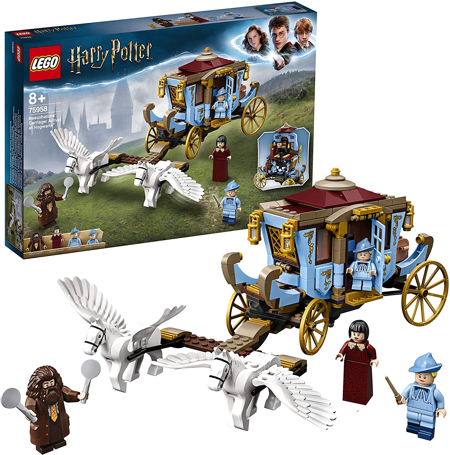 91gx06wmlpl._ac_sl1500__7.jpg LEGO Harry Potter - La Carrozza di Beauxbatons: arrivo a Hogwarts - 75958 - immagine 1