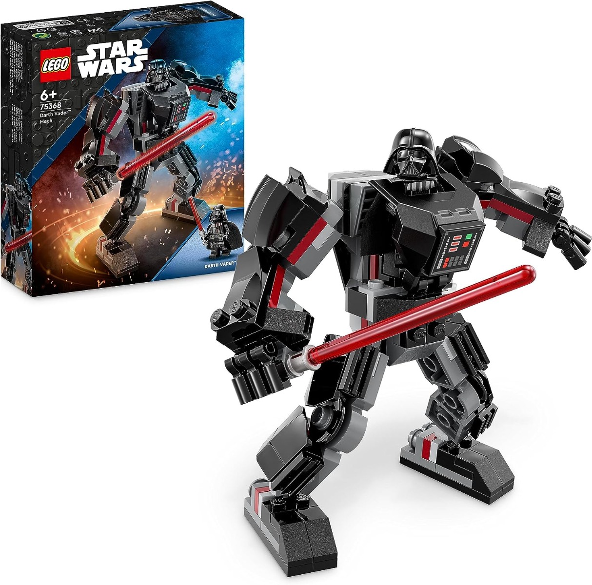 91hwv6-izll._ac_sl1500_.jpg LEGO Star Wars - Darth Vader Mech - 75368 - immagine 1