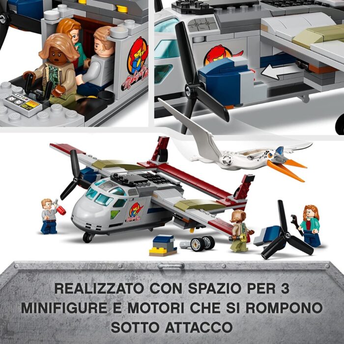 LEGO Jurassic World Dominion - Quetzalcoatlus agguato aereo - 76947 - immagine 6