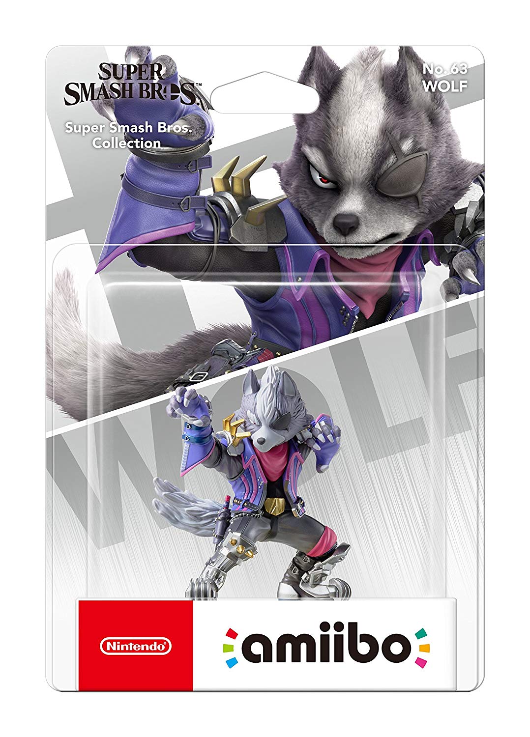 91lnralg_ml._sl1500__7.jpg Nintendo Amiibo - No. 63 Wolf - Serie Super Smash Bros. Ultimate - immagine 1