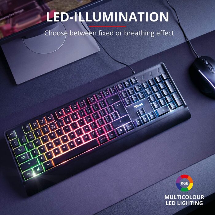 Trust Gaming Ziva - Tastiera da Gioco Illuminata (PC) - immagine 7