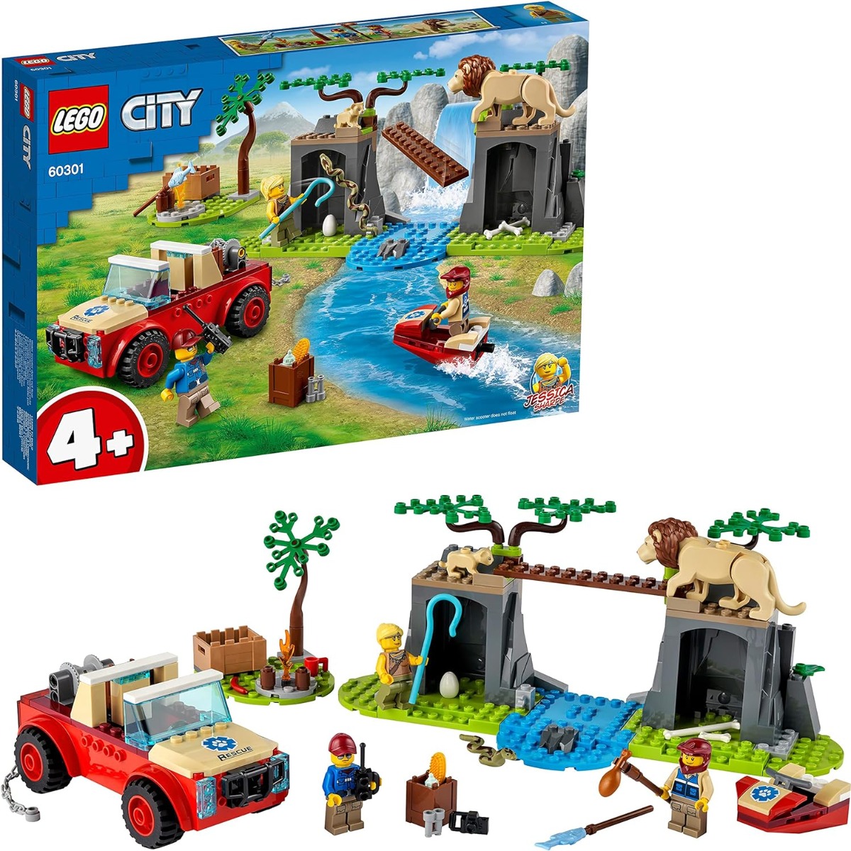91mlg-w6ays._ac_sl1500_.jpg LEGO City - Fuoristrada di Soccorso Animale - 60301 - immagine 1