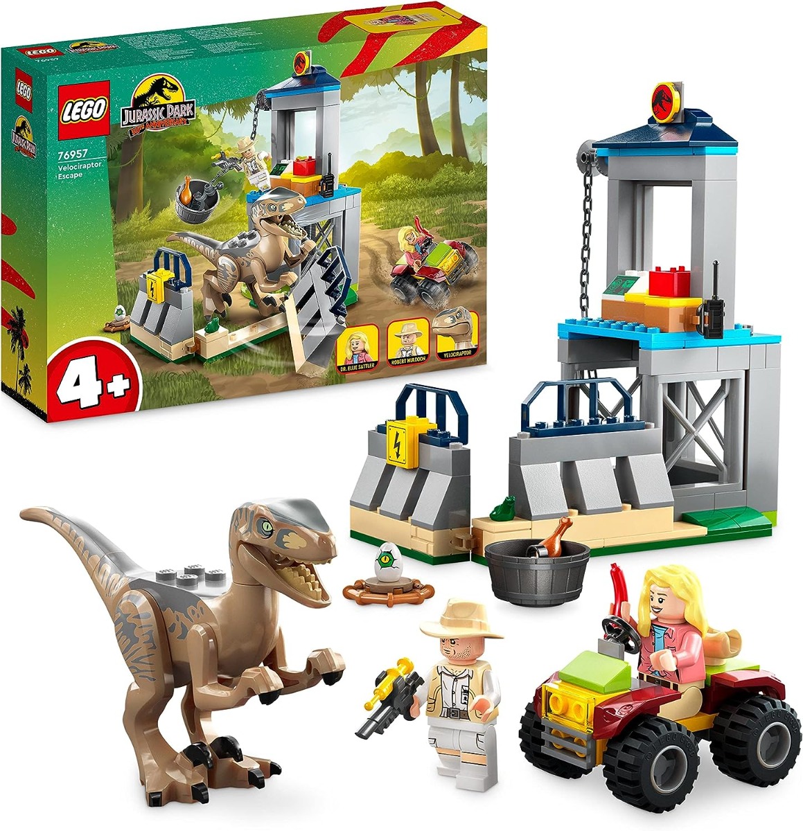 91nkl2xlzal._ac_sl1500_.jpg LEGO Jurassic Park - La Fuga del Velociraptor - 76957 - immagine 1