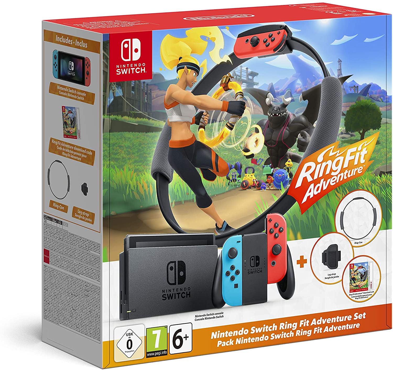 91qin3v3i-l._ac_sl1500__7.jpg Nintendo Switch + RingFit Adventure Bundle - Console - immagine 1