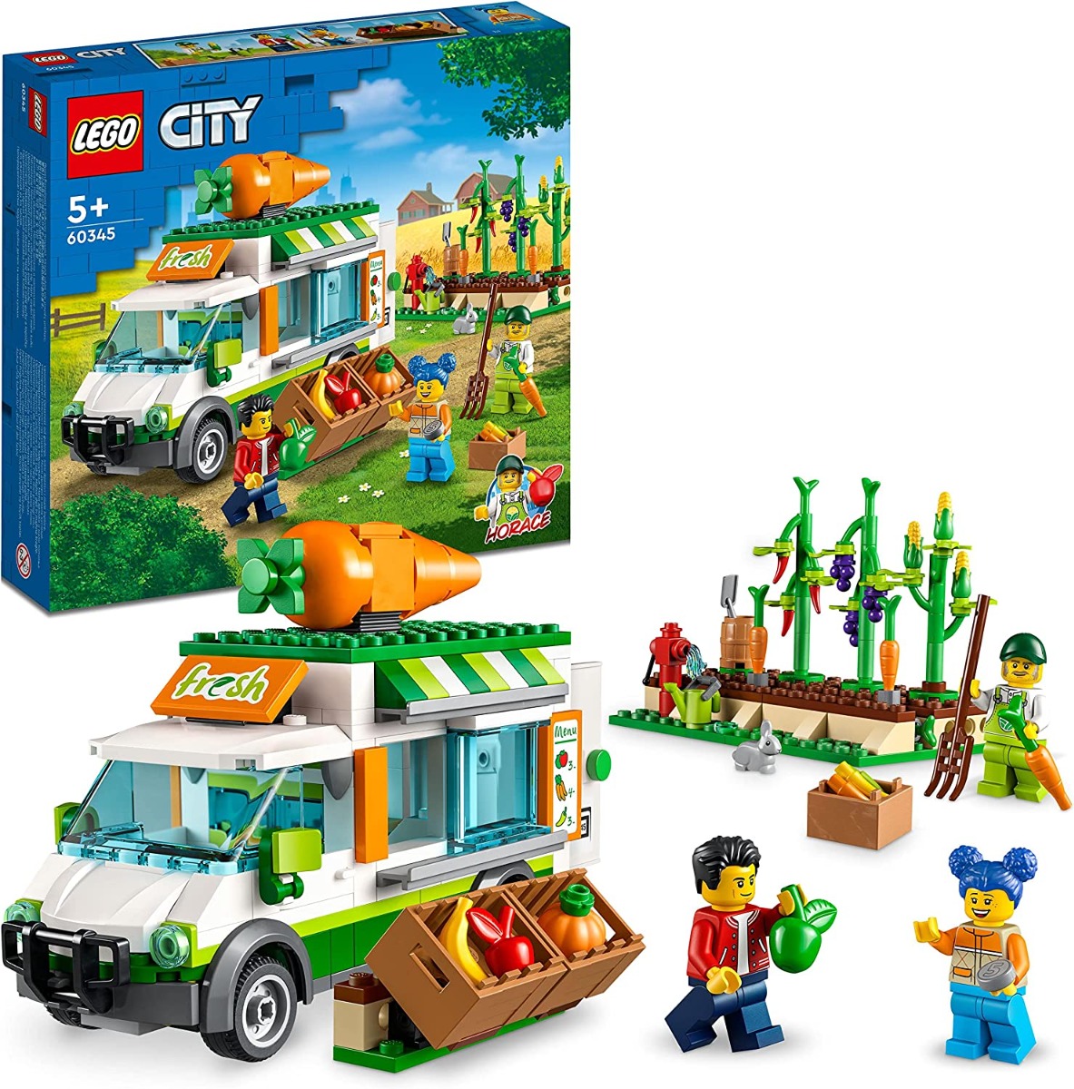 91shchjl8-l._ac_sl1500_.jpg LEGO City - Il furgone del fruttivendolo - 60345 - immagine 1