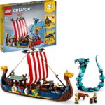 LEGO Creator 3 in 1 Expert - Nave vichinga e Jörmungandra - 31132