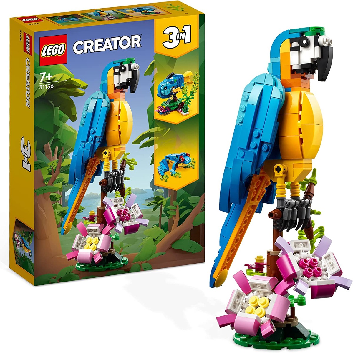 91tfbd_brhl._ac_sl1500_.jpg LEGO Creator 3 in 1 - Pappagallo Esotico - 31136 - immagine 1