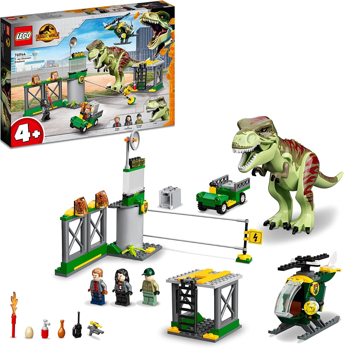 91tfosdznkl._ac_sl1500_.jpg LEGO Jurassic World Dominion - La fuga del T. rex - 76944 - immagine 1