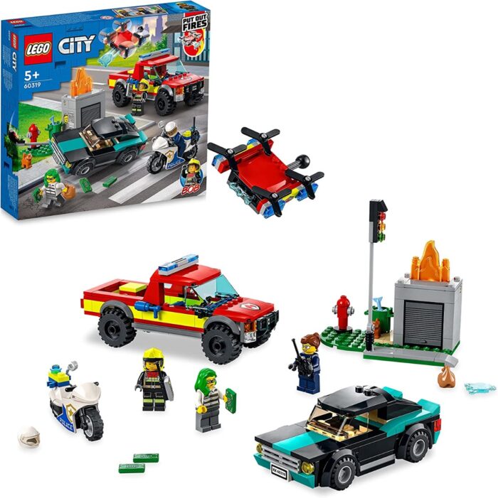 LEGO City - Soccorso Antincendio e Inseguimento della Polizia - 60319 - immagine 2