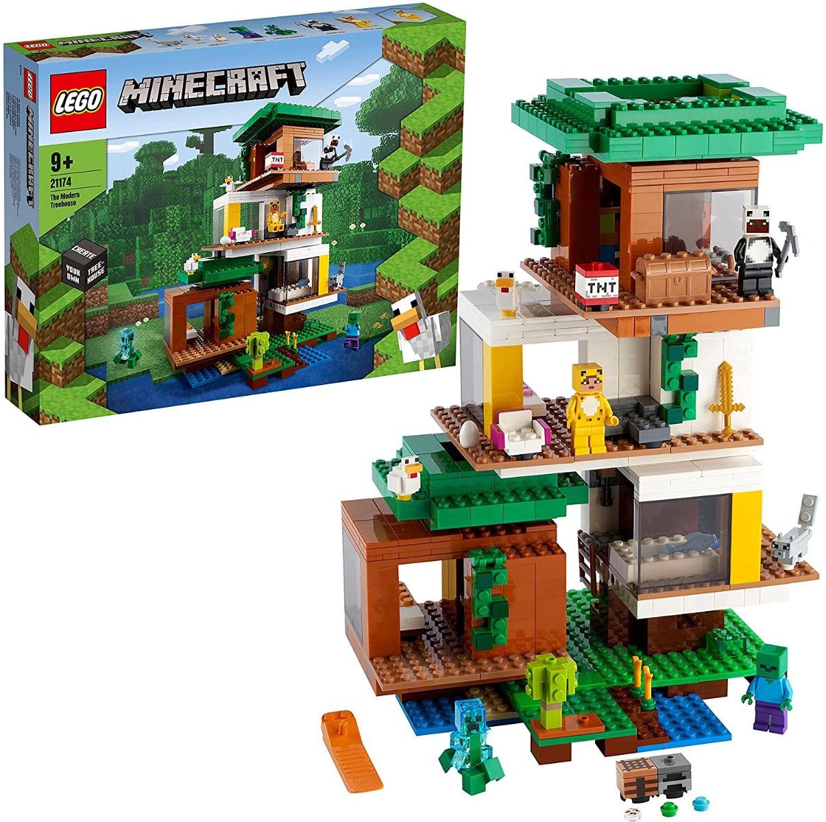 91w9c7y9q2s._ac_sl1500_.jpg LEGO Minecraft - La casa sull'albero moderna - 21174 - immagine 1