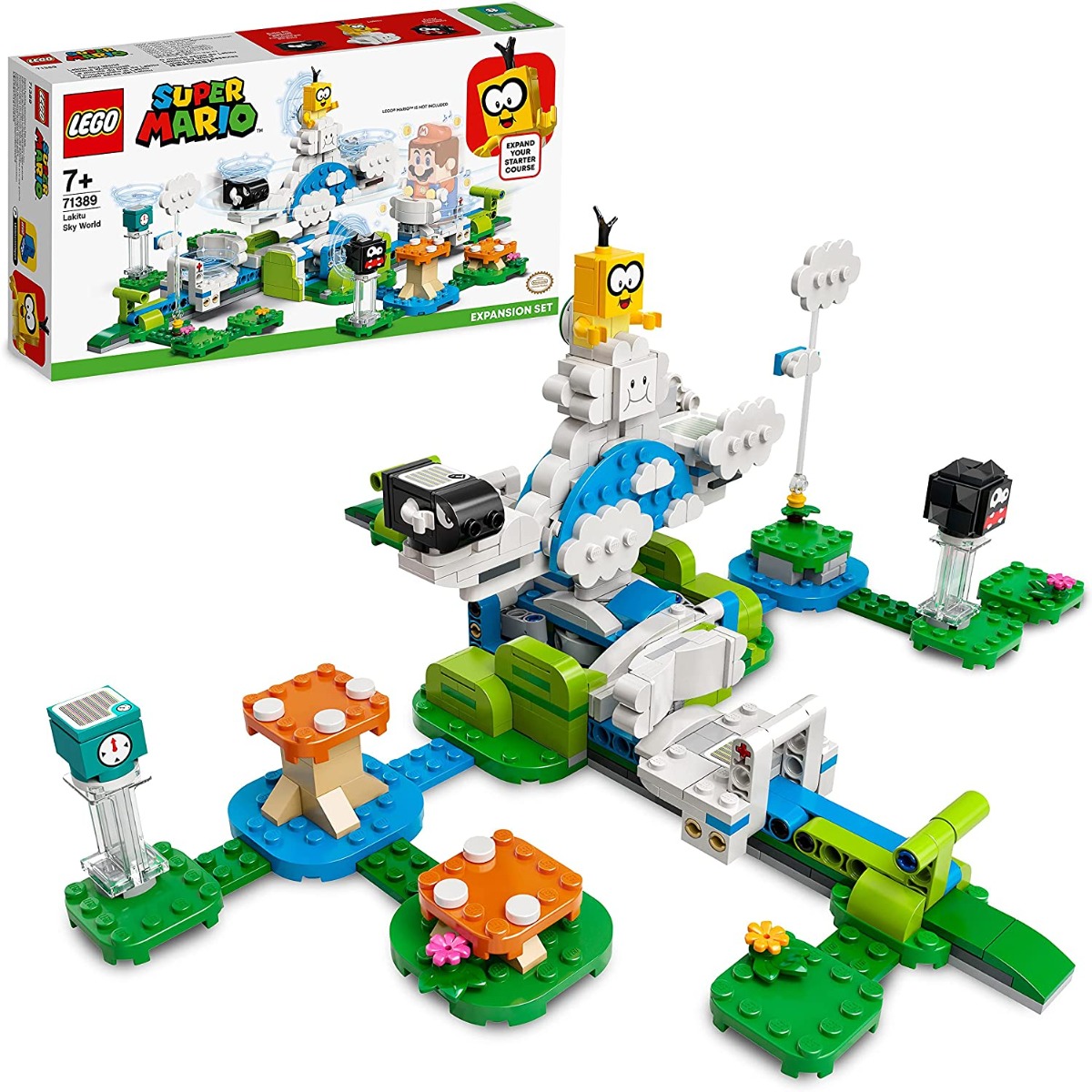 91ye-dj9rds._ac_sl1500_.jpg LEGO Super Mario - Il mondo-cielo di Lakitu - Pack di espansione - 71389 - immagine 1