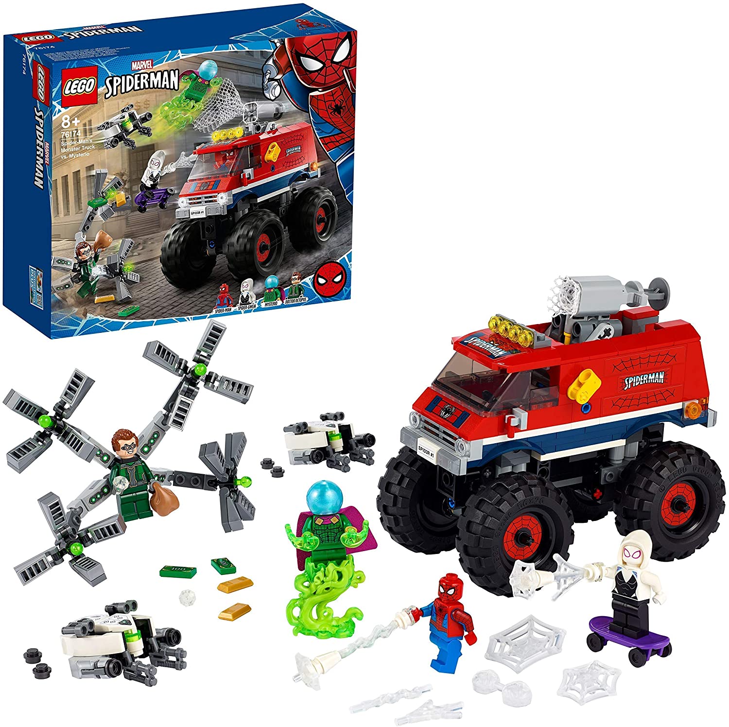 91zeorvuy1l._ac_sl1500__6.jpg LEGO Marvel - Spider-Man - Monster Truck di Spider-Man vs. Mysterio - 76174 - immagine 1