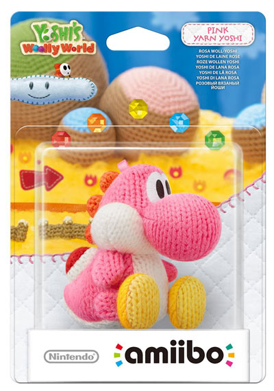amiibo_yoshi_rosa_7.jpg NINTENDO Amiibo Yoshi di Lana - Rosa (Wii U - 3DS) - immagine 1