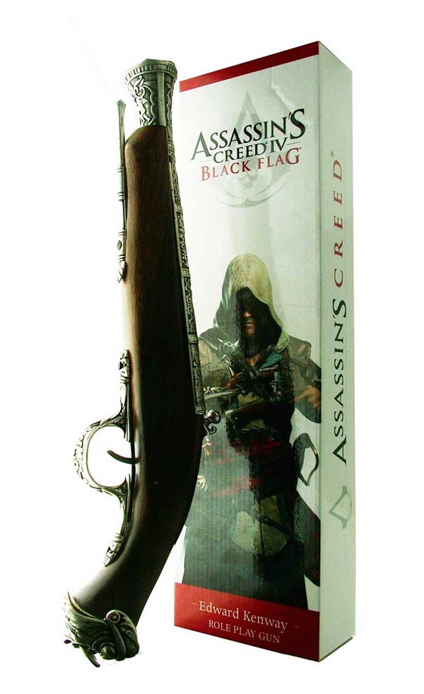 assass_4_pistola_canna_decorata_7.jpg Assassins Creed 4: Edward Kenway Pistola Canna Trombone Decorato Replica (Role Play Gun) - immagine 1